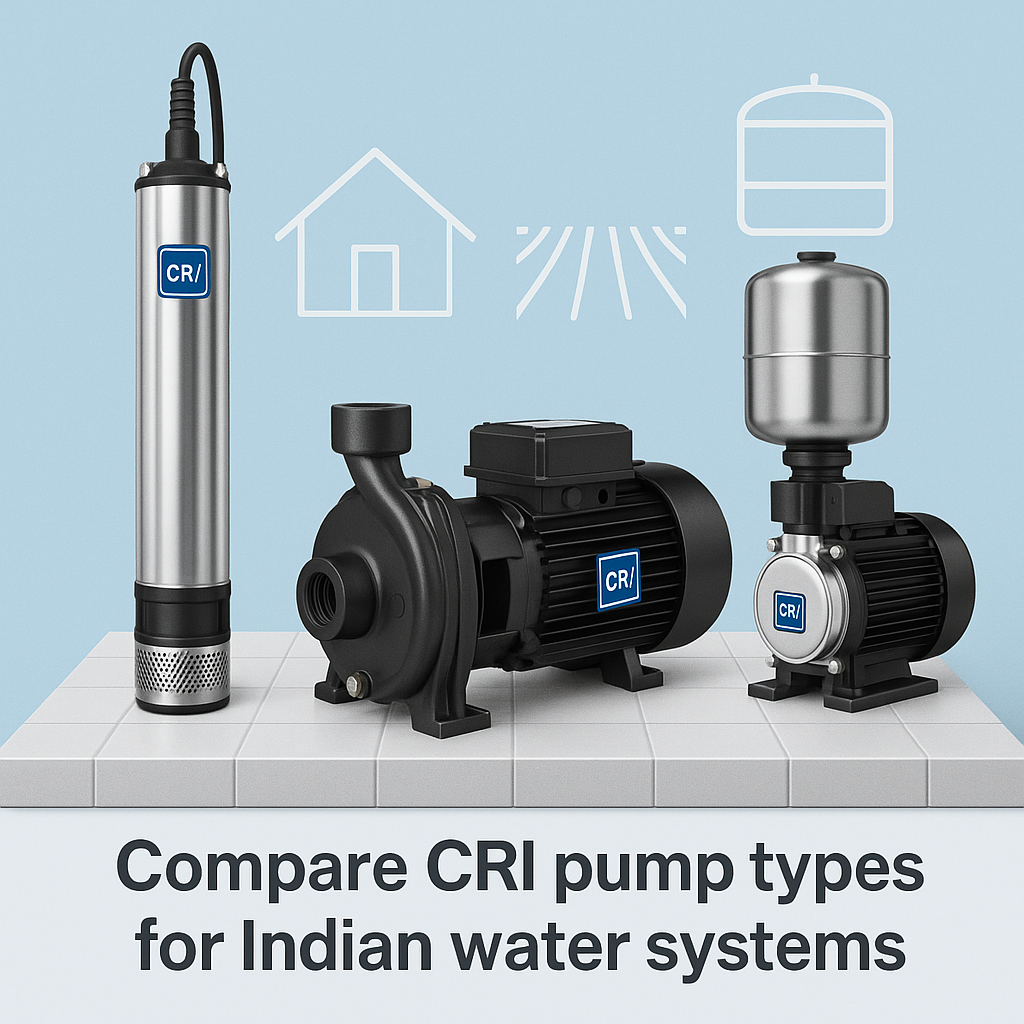 Compare CRI pump types for Indian water systems